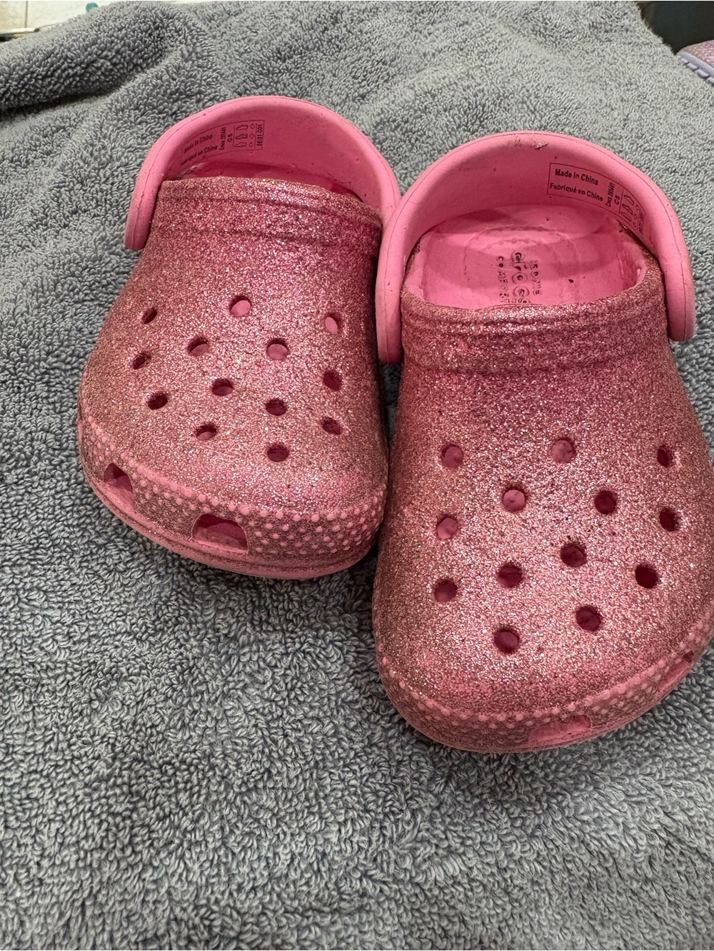 Kids Glitter crocs